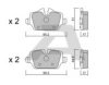 AISIN BPBM-2008 Brake Pad Set, disc brake